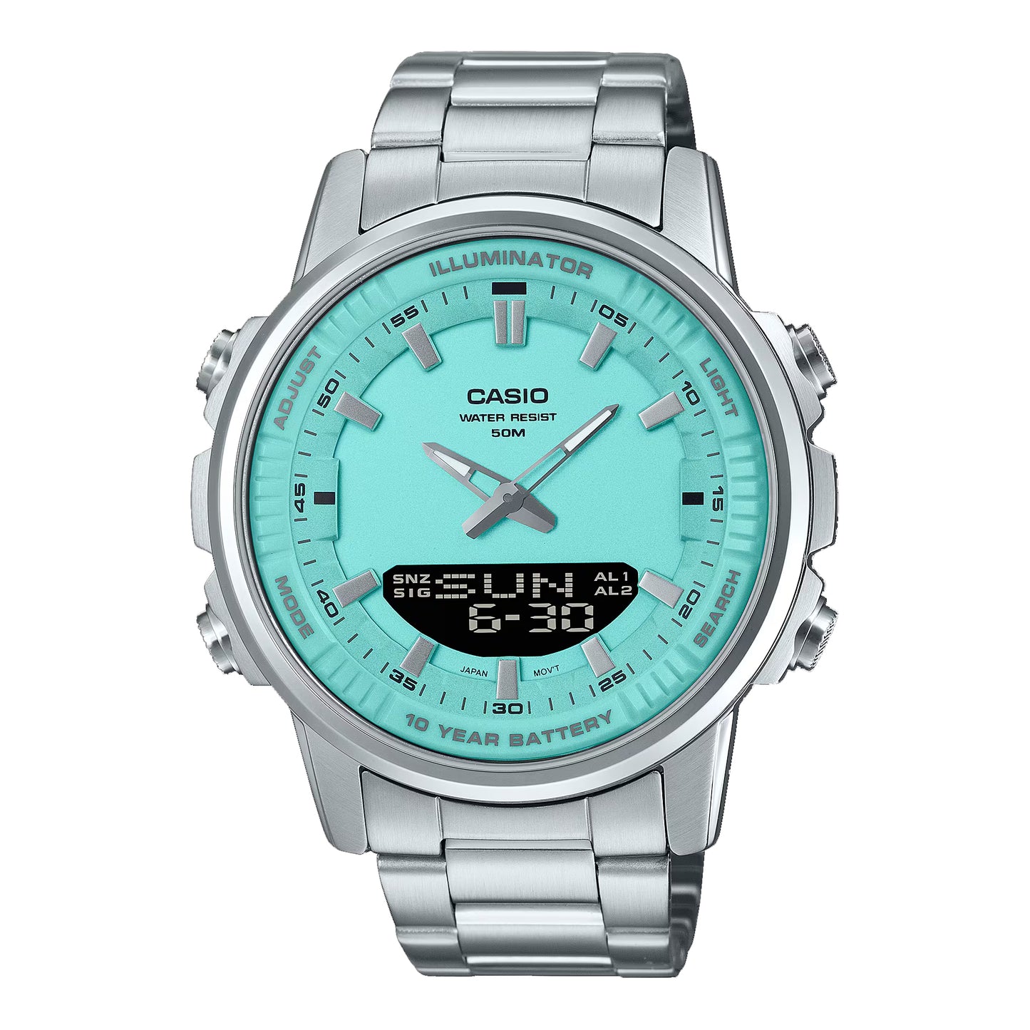 Casio Silver Stainless Steel Men’s Wrist Watch.