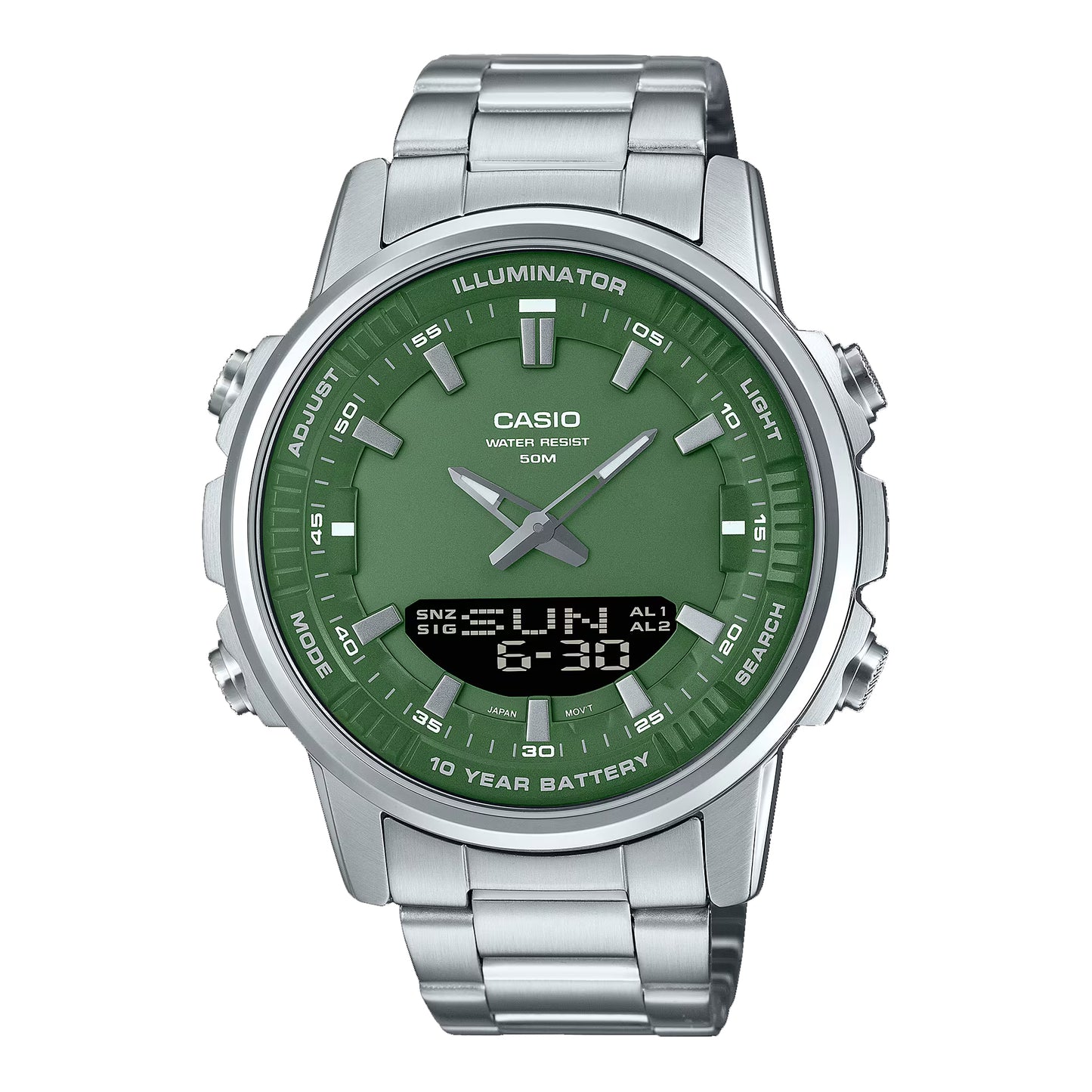 Casio Silver Stainless Steel Men’s Wrist Watch.