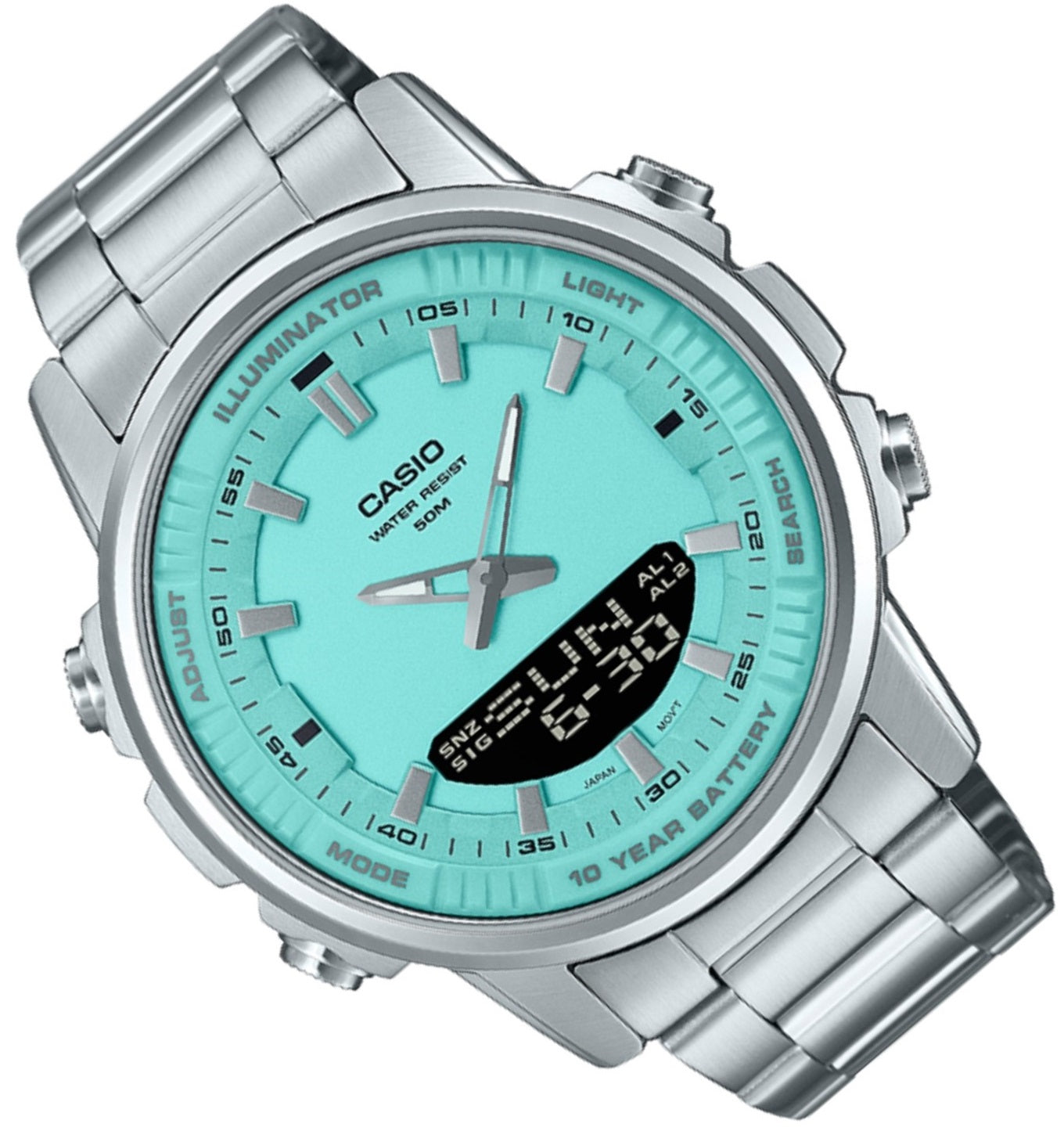 Casio Silver Stainless Steel Men’s Wrist Watch.