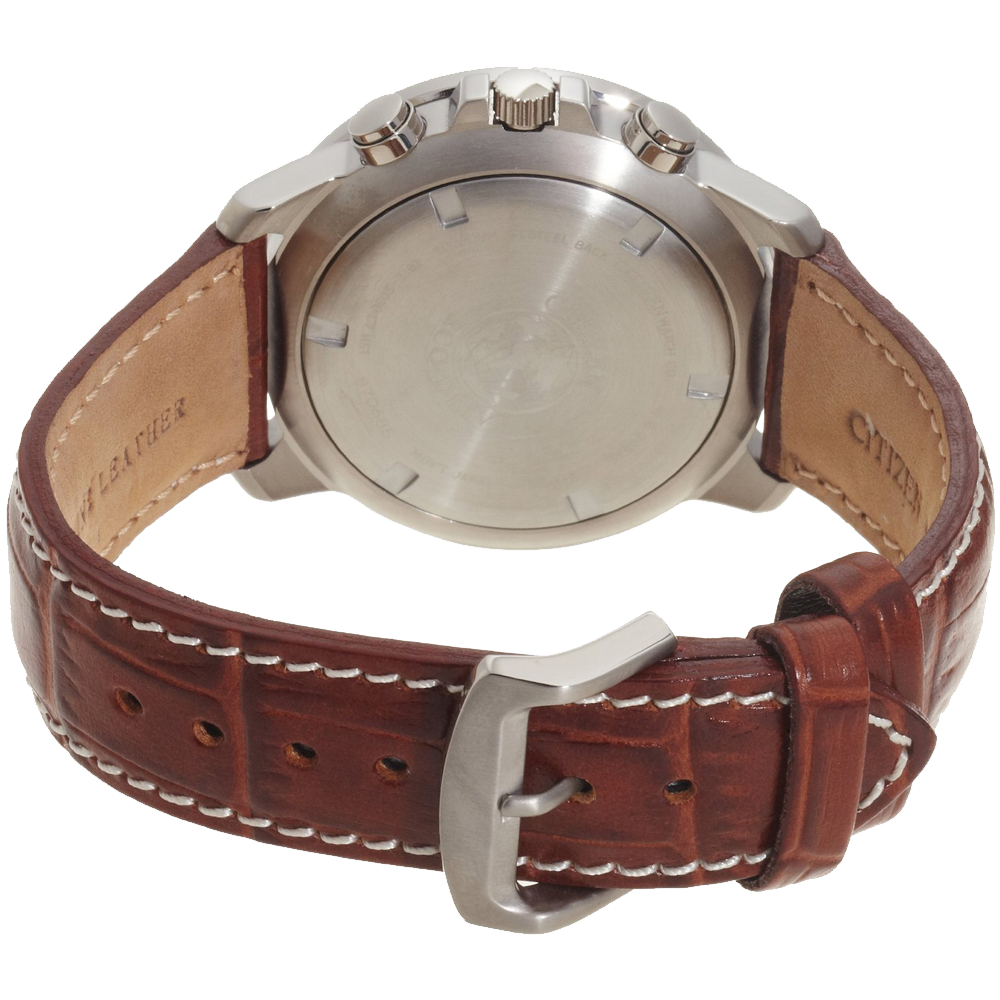 Citizen Mens BL5250 02L Titanium Eco Drive Watch with Leather Band