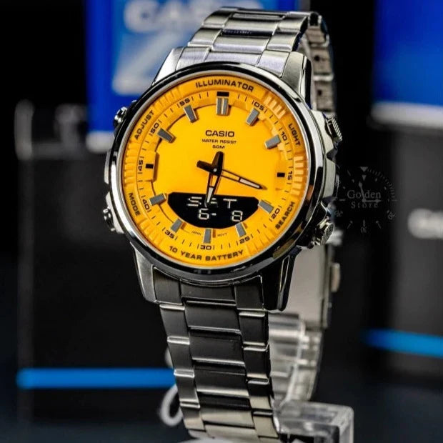 Casio Silver Stainless Steel Men’s Wrist Watch.