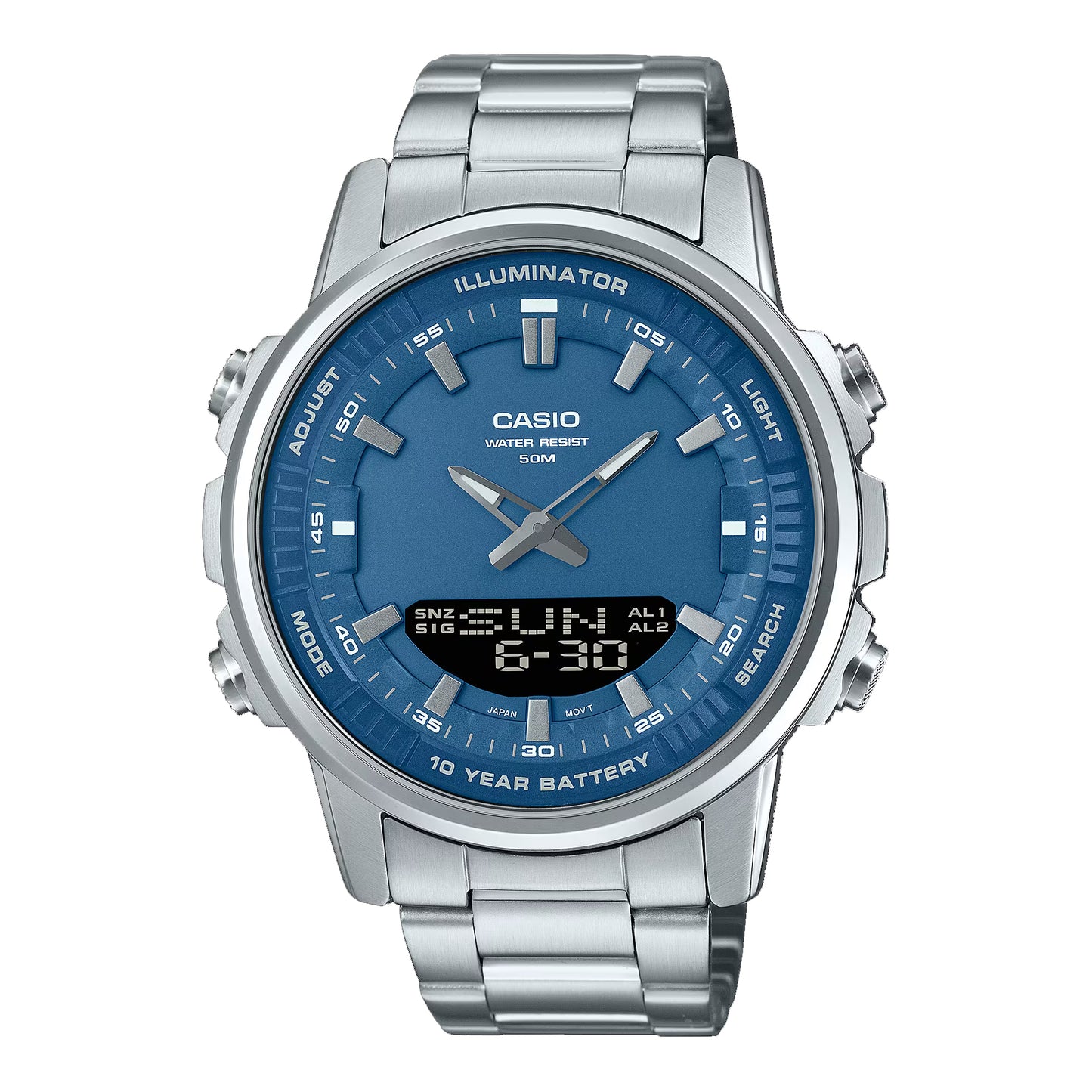 Casio Silver Stainless Steel Men’s Wrist Watch.
