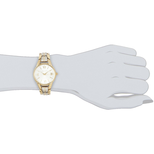 Anne Klein Womens 10 9815SVTT Two Tone Bracelet Watch